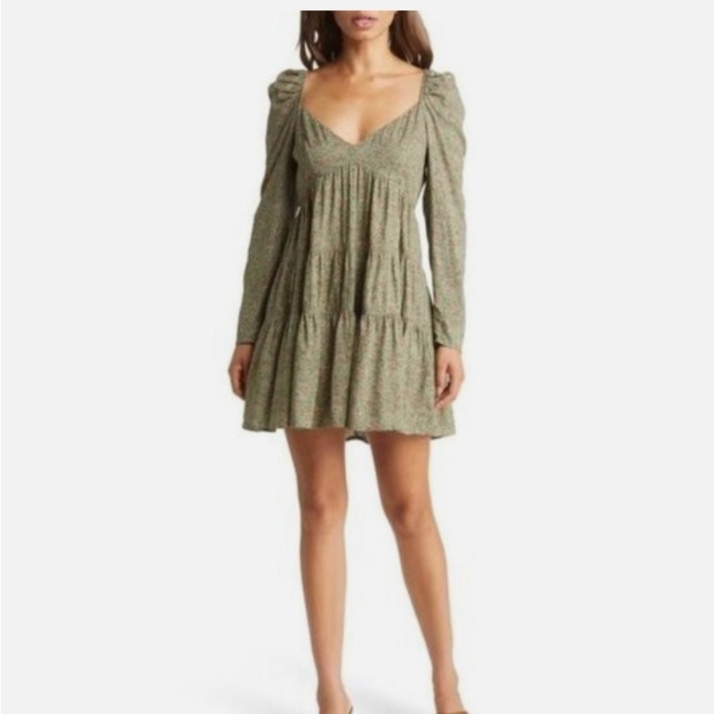 Fourteenth Place Green Floral Women's Dress